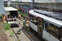Unfall zwischen zwei KVB Bahnen Koeln Hoehenhaus Im Weidenbruch P312